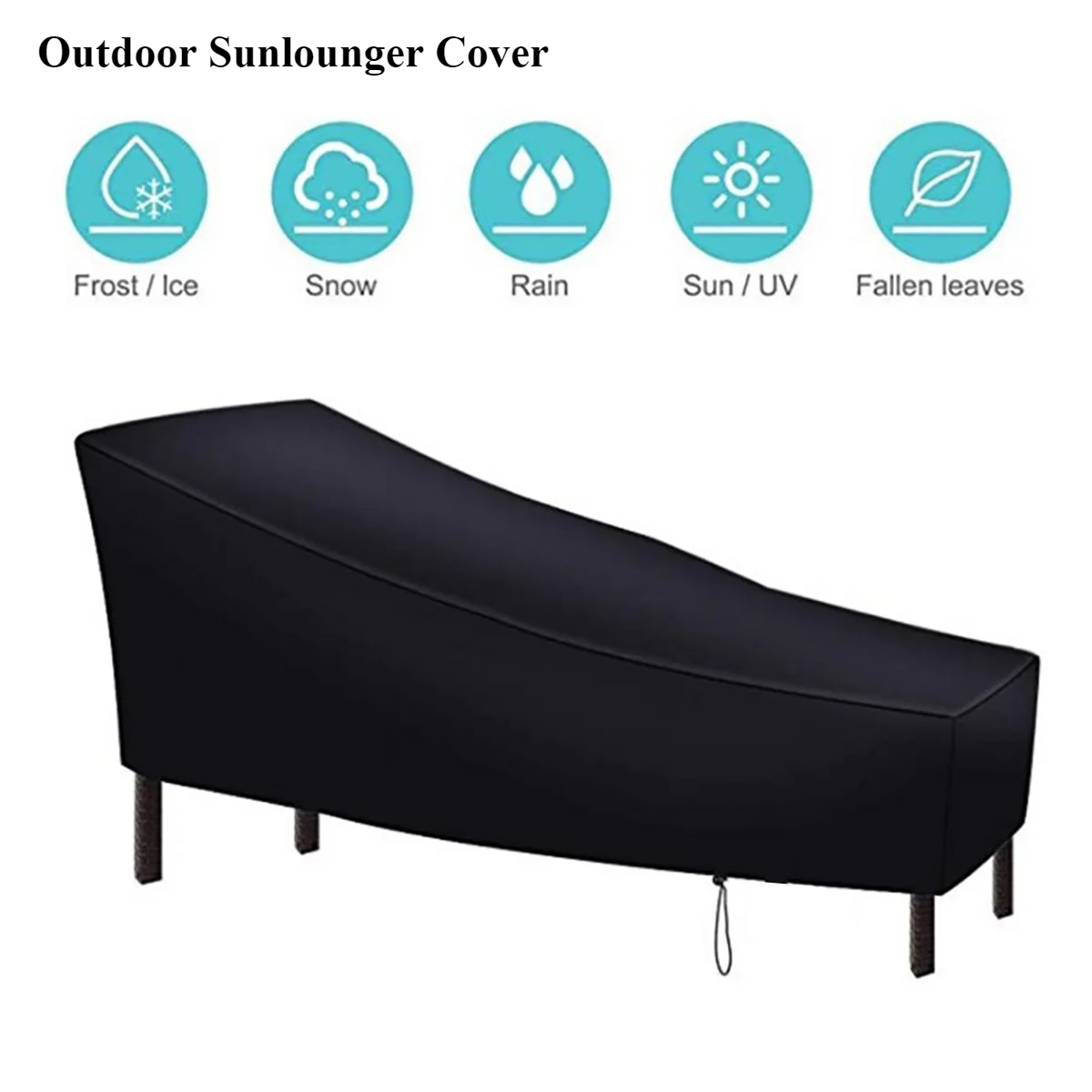 Outdoor Furniture Fabric - ผ้าคลุมเก้าอี้อาบแดดผ้าอ็อกซ์ฟอร์ด, ผ้าคลุมเก้าอี้พักผ่อนกลางแจ้ง, ผ้าคลุมป้องกันฝุ่นและกันน้ำสำหรับเฟอร์นิเจอร์สนามหญ้า