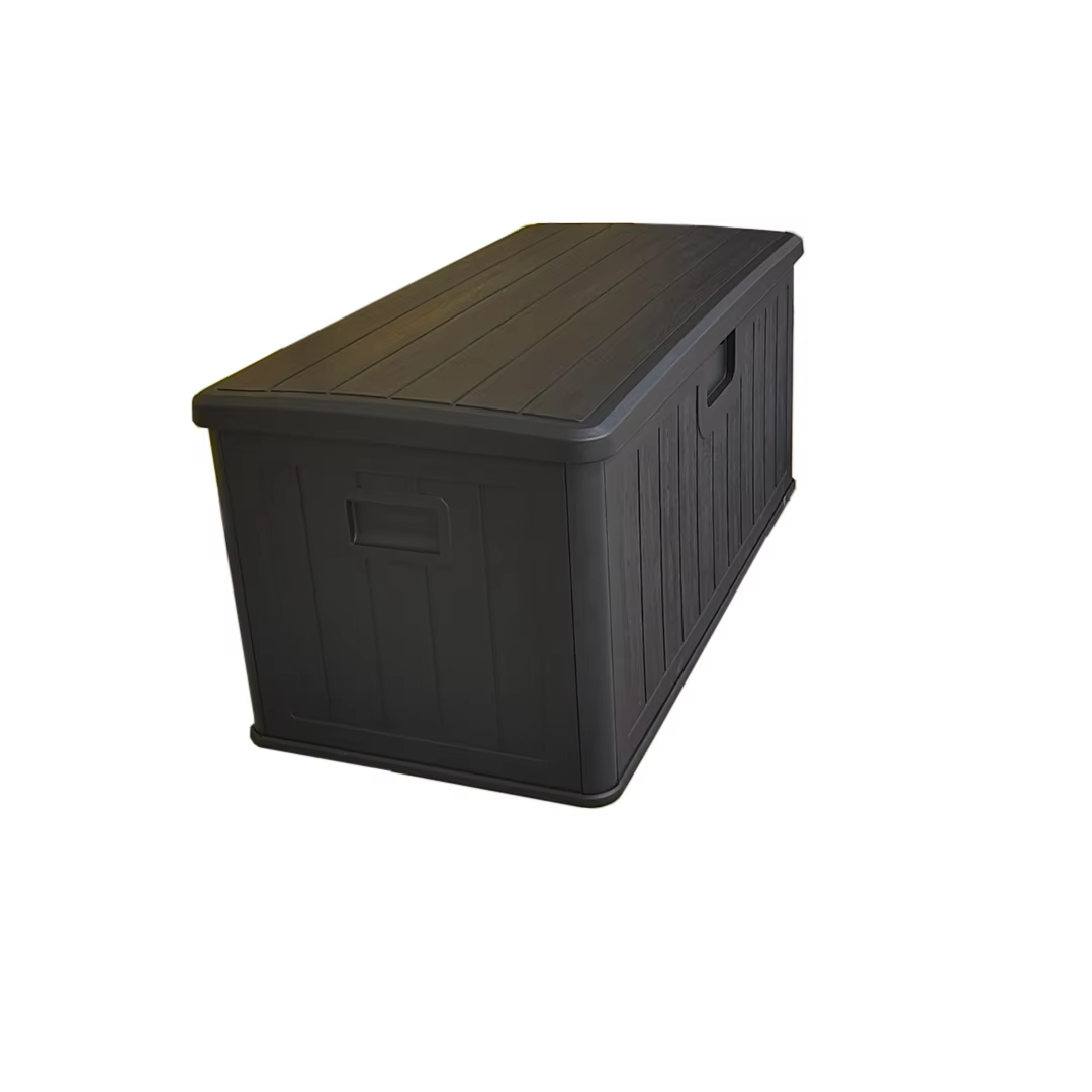 Outdoor Furniture Weatherproof - กล่องเก็บของกลางแจ้งขนาดใหญ่ 45 แกลลอน สำหรับเก็บเฟอร์นิเจอร์ระเบียงและอุปกรณ์ทำสวน ทนทานต่อสภาพอากาศ เหมาะสำหรับใช้ในบ้าน