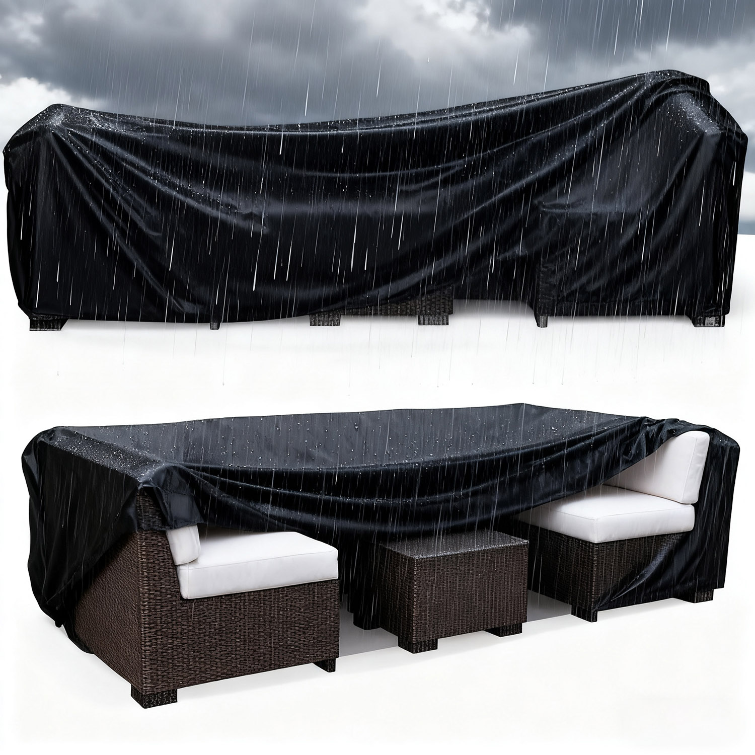Outdoor Furniture Paint - ผ้าคลุมเฟอร์นิเจอร์สำหรับลานกลางแจ้ง มีหลายขนาด ผ้าคลุมชุดเฟอร์นิเจอร์สำหรับสวนและลานกลางแจ้ง เหมาะสำหรับทุกฤดูกาลบนลานบ้าน สนามหญ้า และสวนหลังบ้าน