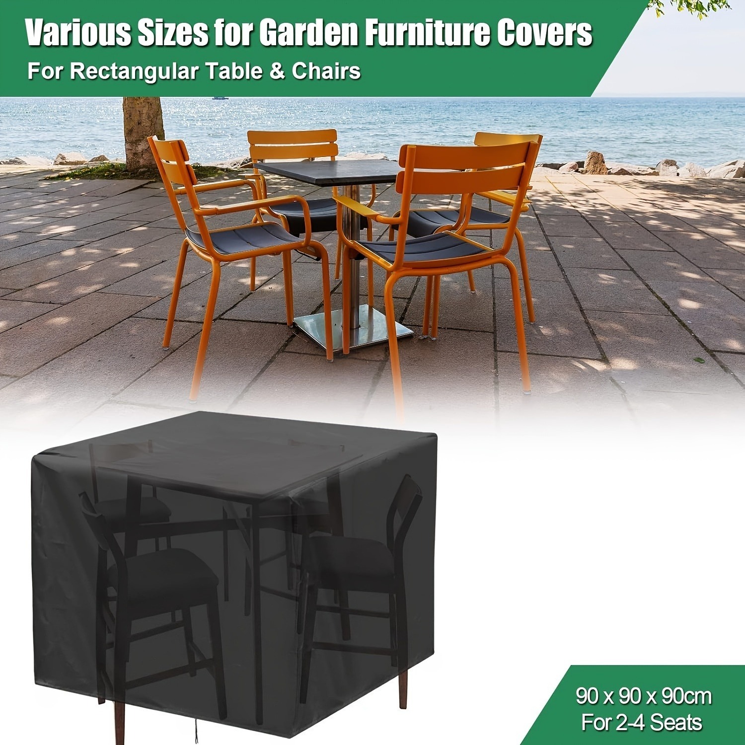 Outdoor Furniture Varnish - ผ้าคลุมเฟอร์นิเจอร์สวนสำหรับใช้งานกลางแจ้งแบบหนาพิเศษ 210D - ผ้าคลุมกันน้ำสำหรับเก้าอี้ โซฟา โต๊ะ