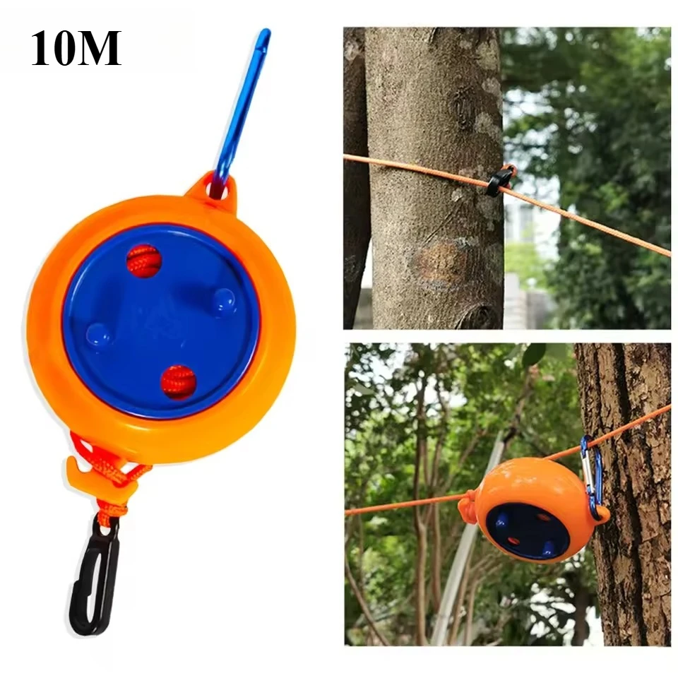 Outdoor Furniture Rope - 1Pcs 10M Clotheslineซักรีดเชือกกลางแจ้งราวตากผ้าWindproof Anti-Slip RetractableสําหรับโรงแรมCampingอุปกรณ์เสริม