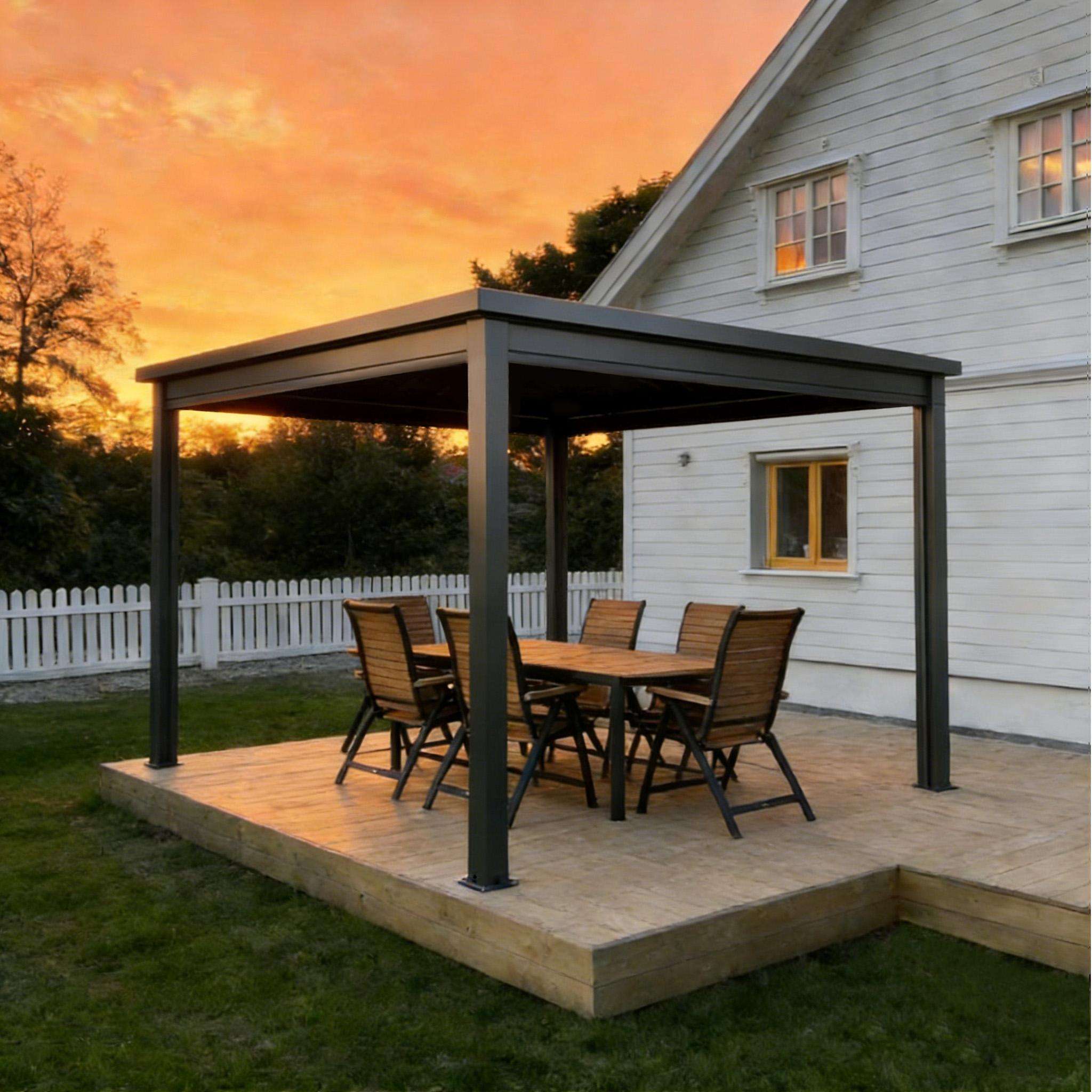 ขายตรงจากโรงงาน ศาลาอลูมิเนียม - Outdoor Furniture Gazebo บทวิจารณ์และราคา