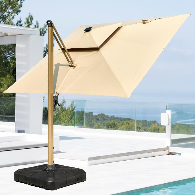 ร่มสนามสี่เหลี่ยมสำหรับสวนและล - Outdoor Furniture Brand บทวิจารณ์และราคา