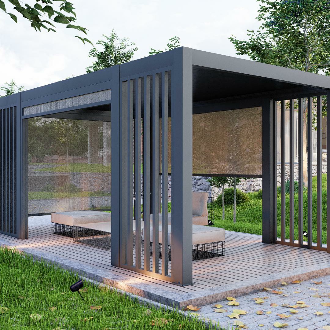 ศาลาและศาลาพักผ่อนกลางแจ้งแบบป - Outdoor Furniture Gazebo บทวิจารณ์และราคา