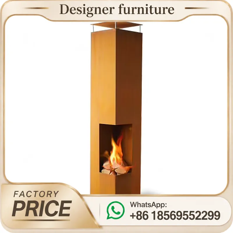 เตาเผาเม็ดไม้แบบพกพาพร้อมปล่อง - Outdoor Furniture Metal บทวิจารณ์และราคา