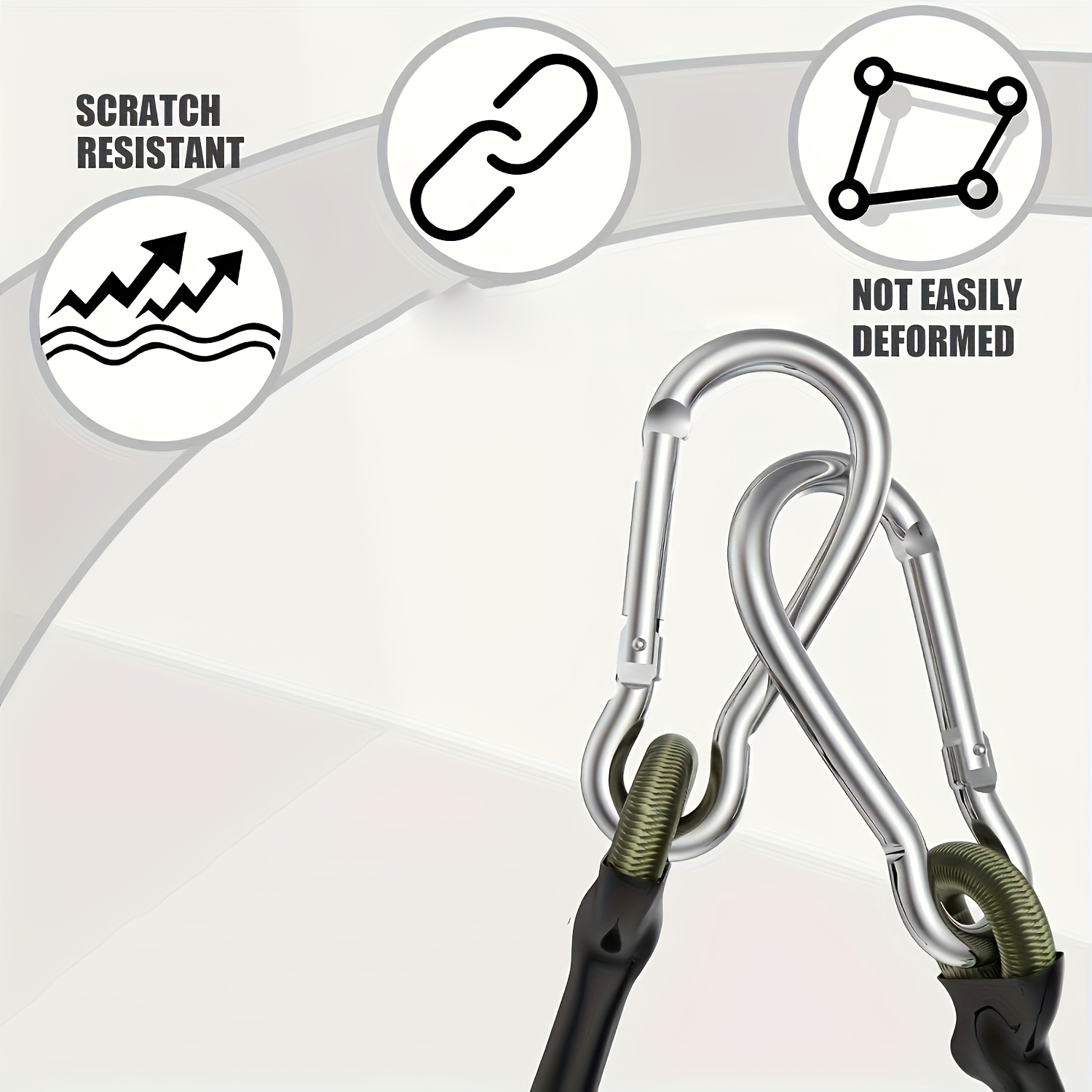 เชือกยืดหยุ่น 2 ชิ้น พร้อมตะขอ - Outdoor Furniture Rope บทวิจารณ์และราคา