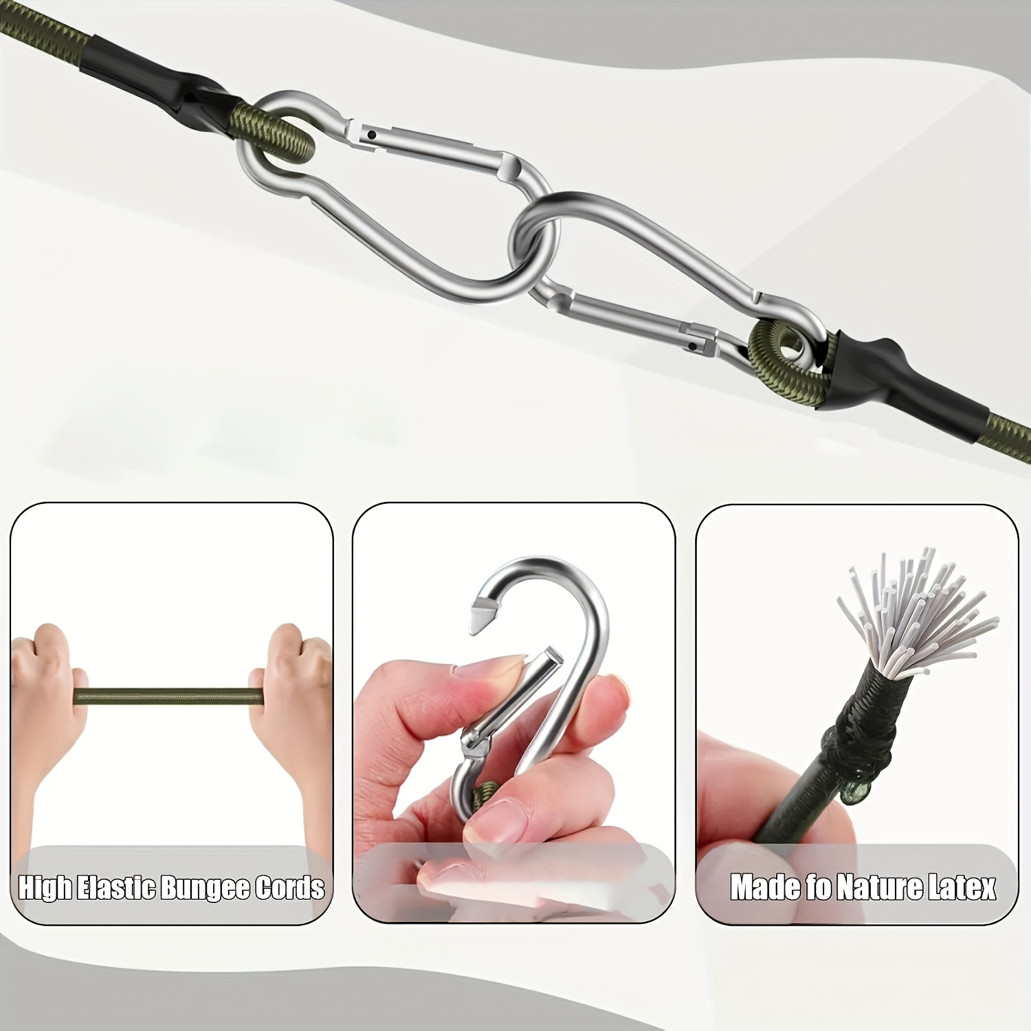 เชือกยืดหยุ่น 2 ชิ้น พร้อมตะขอ - Outdoor Furniture Rope บทวิจารณ์และราคา