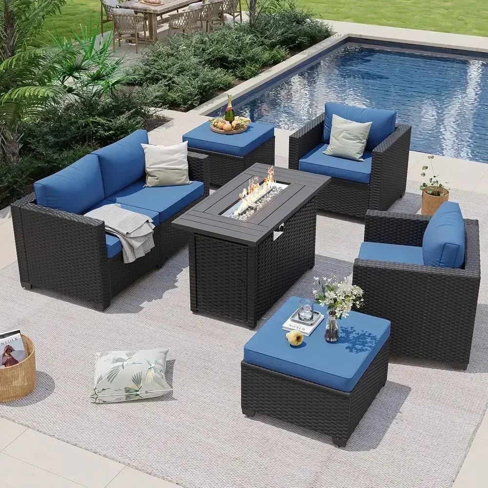 ชุดเฟอร์นิเจอร์ลานกลางแจ้ง 6 ท - Outdoor Furniture Fire Pit Set บทวิจารณ์และราคา