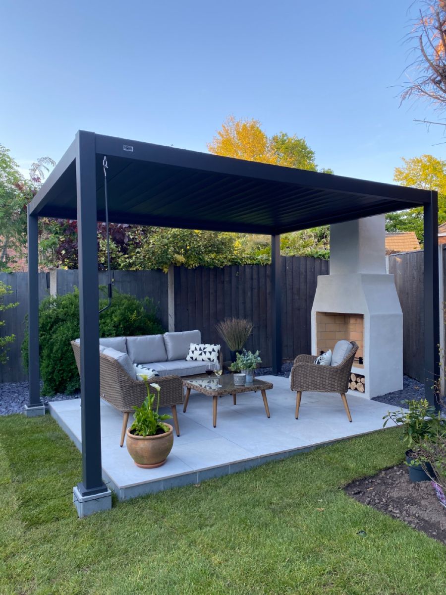 ศาลาพักผ่อนกลางแจ้งสไตล์มินิมอ - Outdoor Furniture Gazebo บทวิจารณ์และราคา
