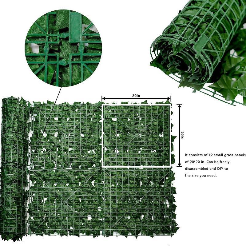 แผงรั้วต้นไม้ประดิษฐ์แบบไอวี่  - Outdoor Furniture Fabric บทวิจารณ์และราคา
