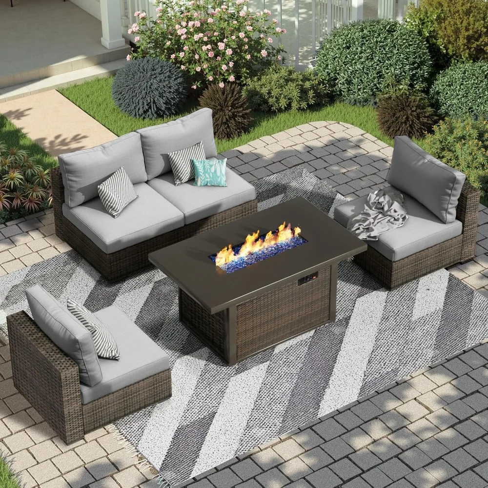 ชุดเฟอร์นิเจอร์สำหรับพื้นที่กล - Outdoor Furniture Fire Pit Set บทวิจารณ์และราคา