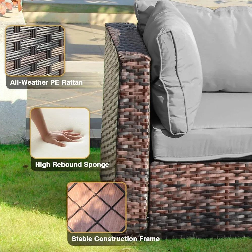 ชุดเฟอร์นิเจอร์สำหรับพื้นที่กล - Outdoor Furniture Fire Pit Set บทวิจารณ์และราคา
