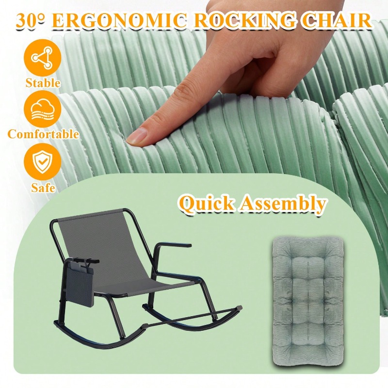 เก้าอี้โยกบุนวมพร้อมช่องเก็บขอ - Outdoor Furniture Without Cushions บทวิจารณ์และราคา