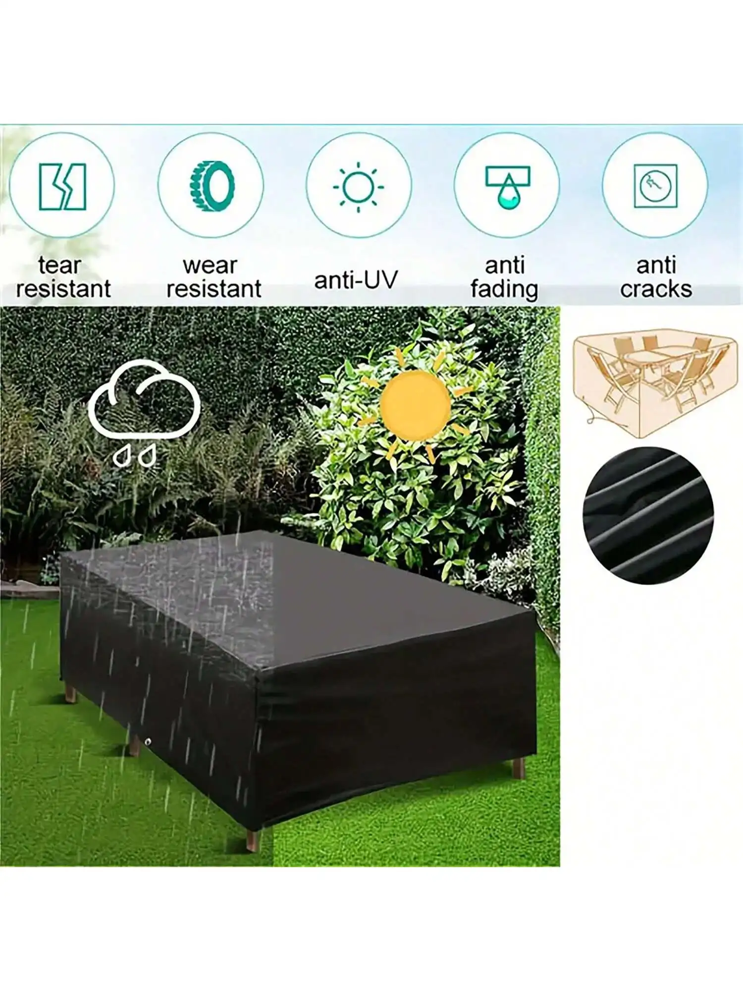 หลายขนาดลานกลางแจ้งสวนเฟอร์นิเ - Outdoor Furniture Table บทวิจารณ์และราคา