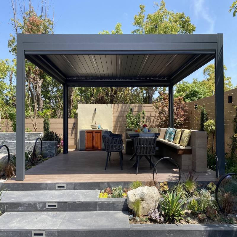 ศาลาทรงสี่เหลี่ยมผืนผ้าอลูมิเน - Outdoor Furniture Gazebo บทวิจารณ์และราคา