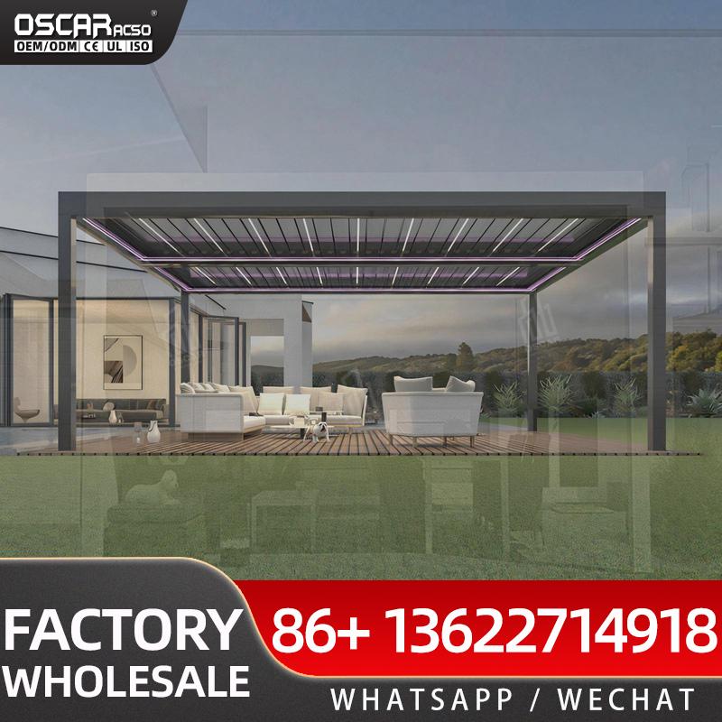 หลังคาเพอร์โกลาระแนงแบบคงที่ ร - Outdoor Furniture Gazebo บทวิจารณ์และราคา