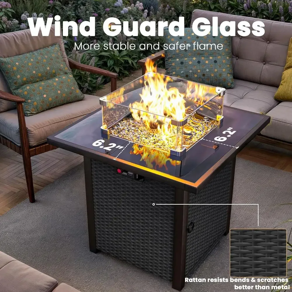 ชุดเฟอร์นิเจอร์สำหรับพื้นที่กล - Outdoor Furniture Fire Pit Set บทวิจารณ์และราคา