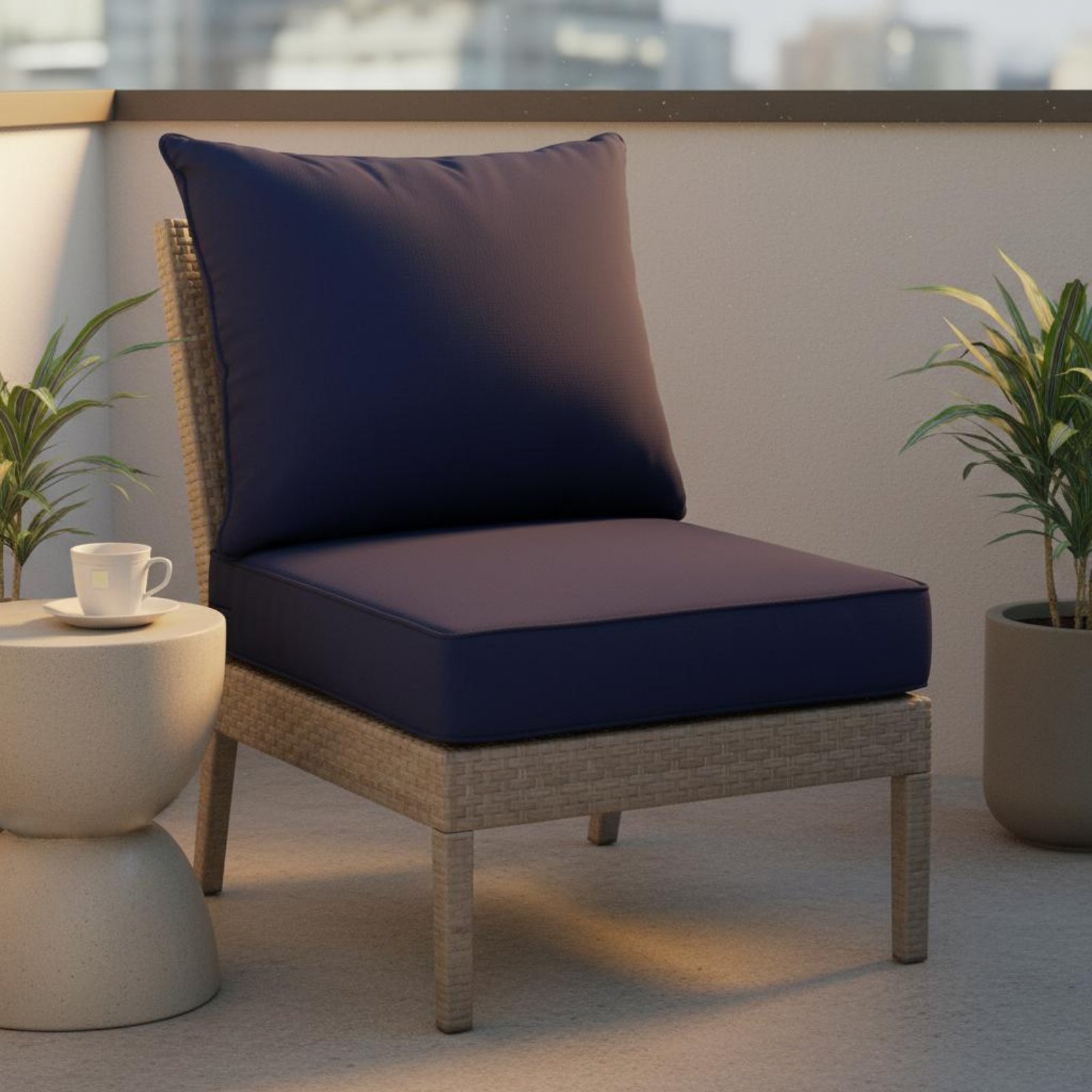 แผ่นรองเก้าอี้ลานบ้านแบบซ่อนได - Outdoor Furniture Fabric บทวิจารณ์และราคา