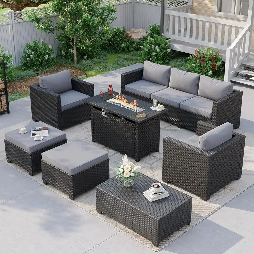 ชุดเฟอร์นิเจอร์สำหรับพื้นที่กล - Outdoor Furniture Fire Pit Set บทวิจารณ์และราคา